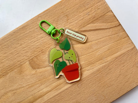 Acrylic Veggies and fruit keychain