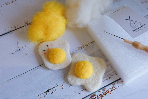 Needle Felting Work Shop- Sunny Egg magnate