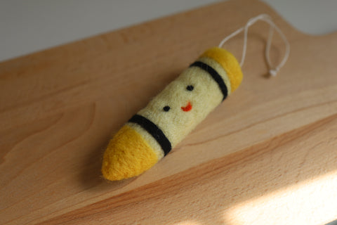 Felt Crayon Ornament / Key Chain