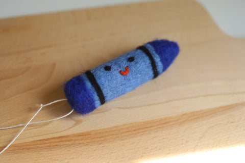 Felt Crayon Ornament / Key Chain