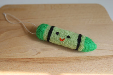 Felt Crayon Ornament / Key Chain