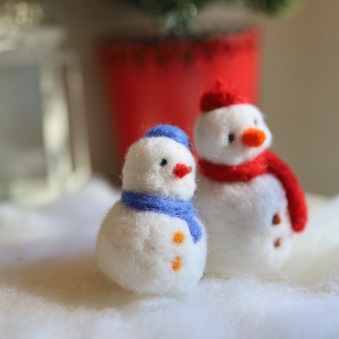 Snowman Needle Felting Workshop (December 21st 12:30-2:30pm)