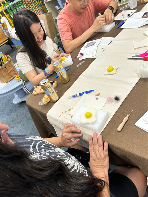 Needle Felting Work Shop- Sunny Egg magnate