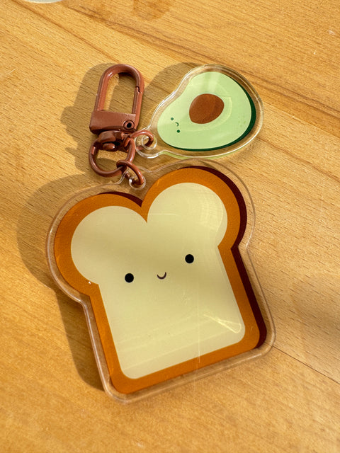 Acrylic Veggies and fruit keychain