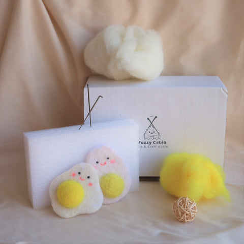 Needle Felting Work Shop- Sunny Egg magnate