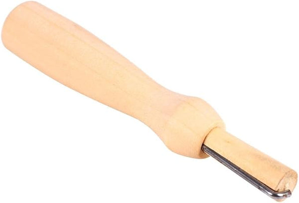 Wood needle felting holder with 1 needle
