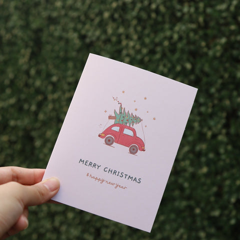 Christmas truck Card