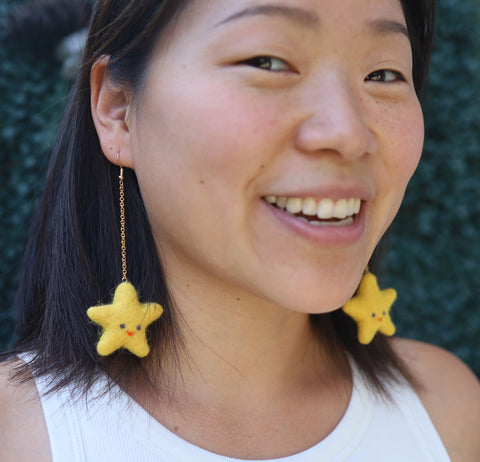 Star / Moon Earring