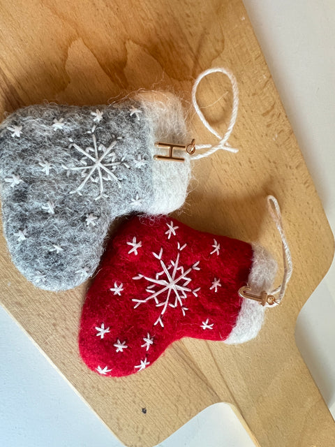 Felted Mini Socks Ornaments