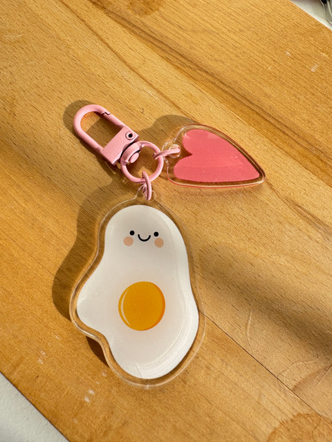 Acrylic Veggies and fruit keychain