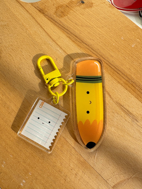 Acrylic Veggies and fruit keychain