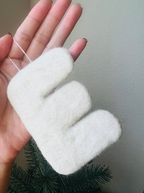 Customized Felted Letter