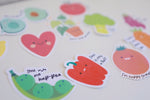 Load image into Gallery viewer, Fruit Vinyl Sticker |  One apple a day! | Apple | fruit series
