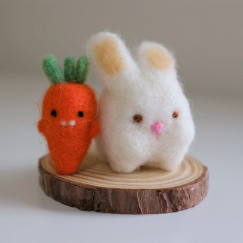 Felted Bunny and Carrot Kit