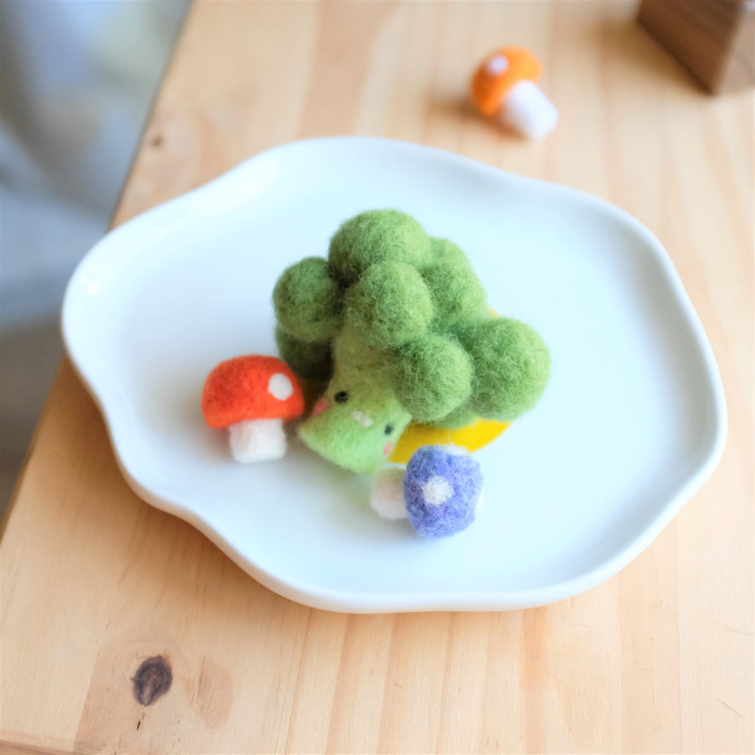 Felted Broccoli and Mushroom Kit