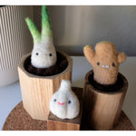 Load image into Gallery viewer, Felted Garlic and Green Onion Kit
