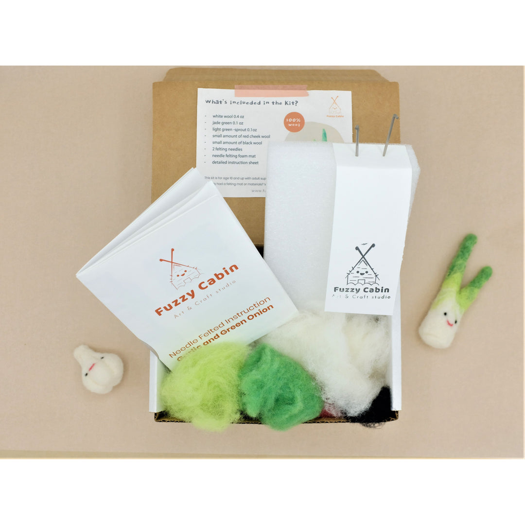 Felted Garlic and Green Onion Kit