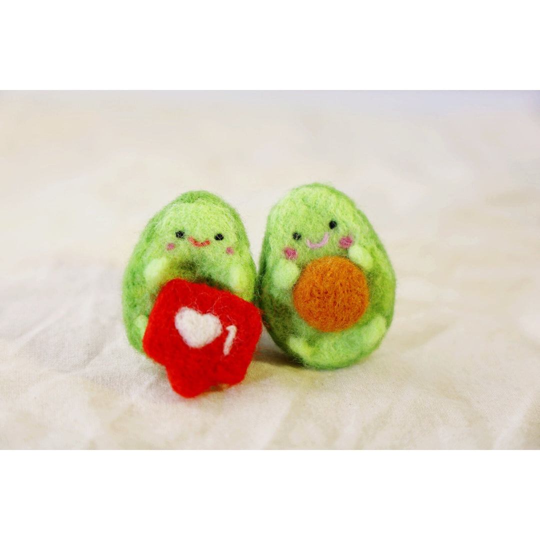 Felted Avocado Couple Kit (Large Kit)