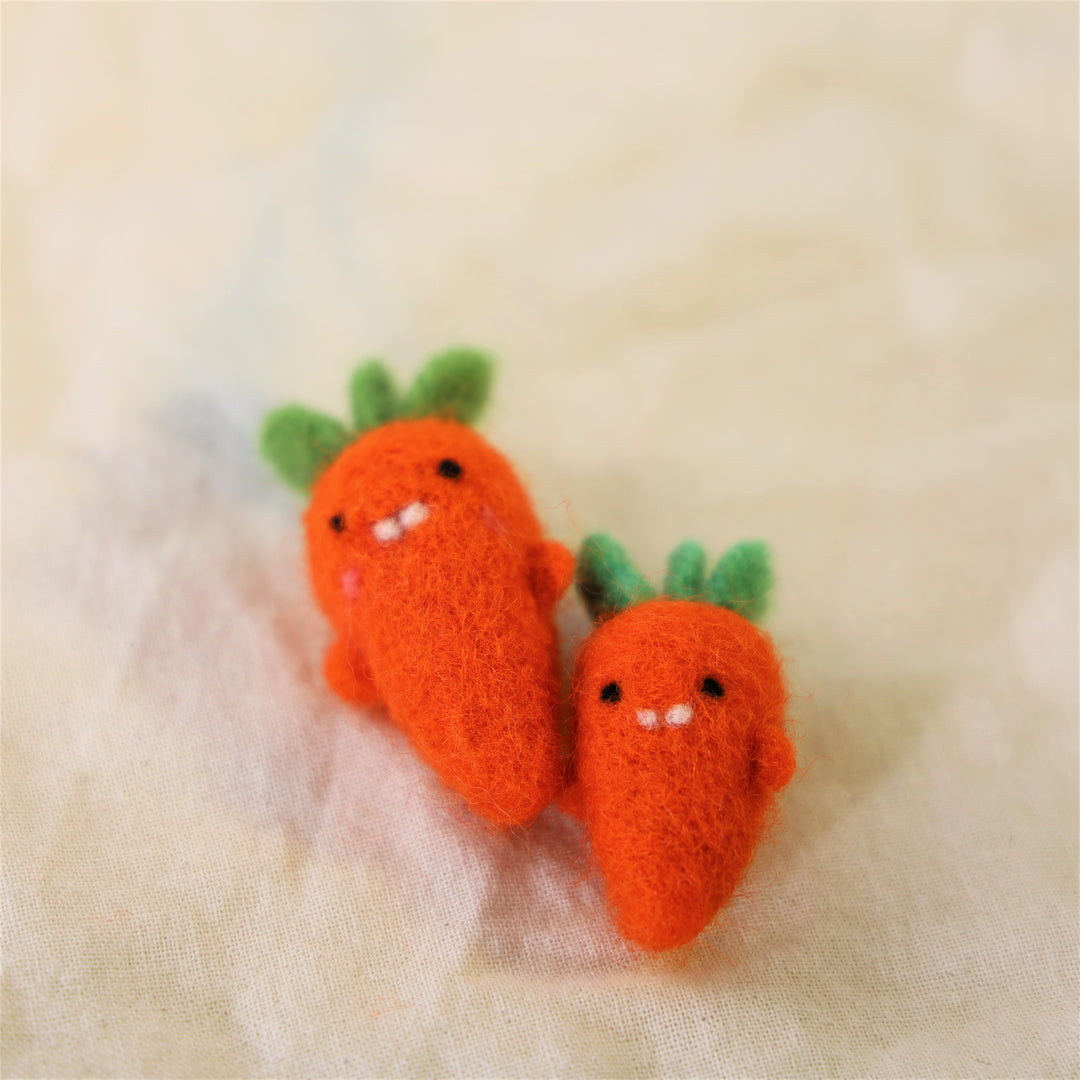 Felted Carrots Couple Kit